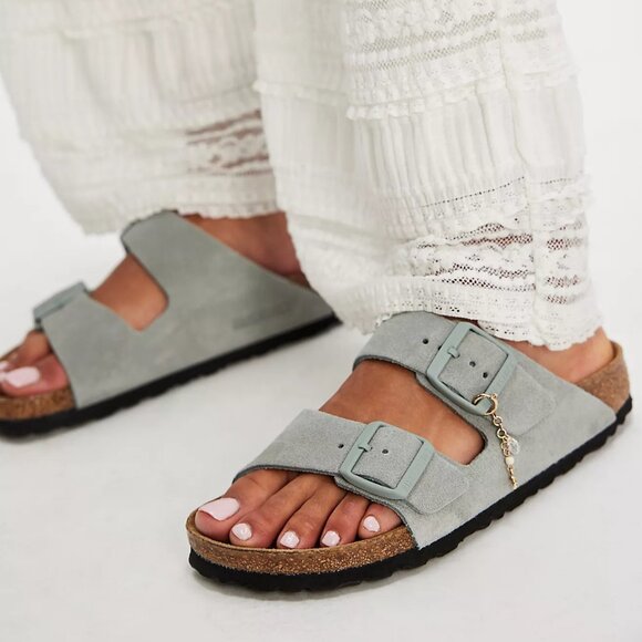 Birkenstock Arizona Soft Footbed Sandal - Sage - Size 7 Women's - Picture 1 of 9
